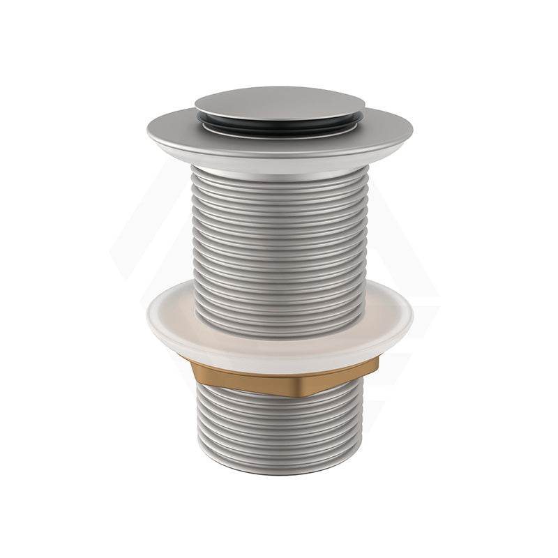 N#1(Nickel) Aquaperla 32/40mm Brushed Nickel Brass Basin Pop Up Waste NO Overflow