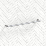 Aquaperla 780mm Round Horizontal Electric Heated Towel Rack Single Bar Stainless Steel Variant Colour Available