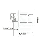 Aquaperla Lucid Pin Round Wall Mixer Trim Kit Only Brushed Brass/Brushed Nickel/Gunmetal Grey Dress