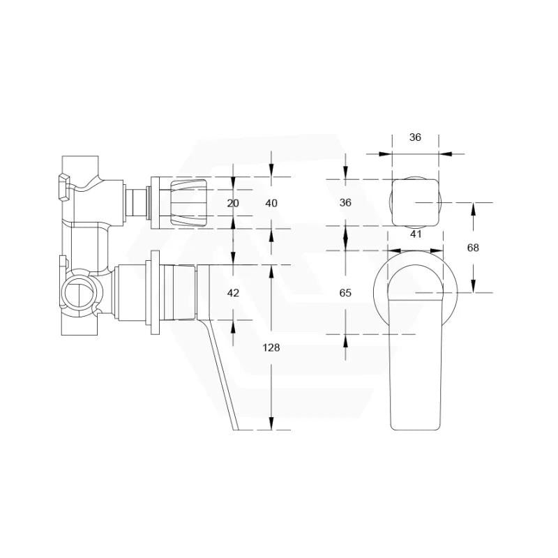 Aquaperla RUSHY Solid Brass Wall Mixer with Diverter Round Cover Plate Variant Colour Available