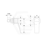 Aquaperla RUSHY Round SS304 Wall Mixer with 65mm Cover Plate Variant Colour Available