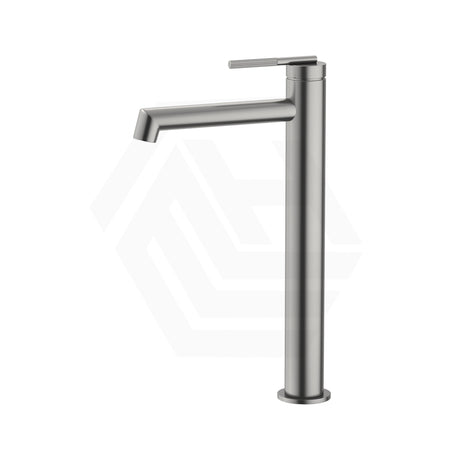 N#1(Nickel) Aquaperla Caddence Round Brushed Nickel Tall Basin Mixer Tap Mixers