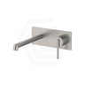 N#1(Nickel) Aquaperla Caddence Brushed Nickel Wall Mixer With Spout Mixers With