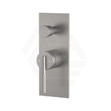 N#1(Nickel) Aquaperla Caddence Brushed Nickel Wall Mixer With Diverter Mixers With