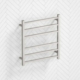 Aquaperla 674x620x120mm Square Electric Heated Towel Rack 6 Bars Colours Available