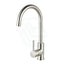 N#1(Nickel) Aquaperla Round Brushed Nickel Kitchen Swivel Mixer Tap Standard Sink Mixers