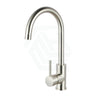 N#1(Nickel) Aquaperla Round Brushed Nickel Kitchen Swivel Mixer Tap Standard Sink Mixers