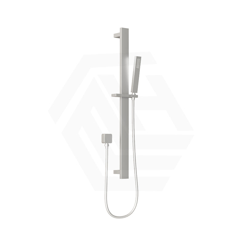 Aquaperla Square Sliding Shower Rail with Single Function Handheld Shower Set Variant Colour Available