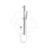 Aquaperla Square Sliding Shower Rail with Single Function Handheld Shower Set Variant Colour Available
