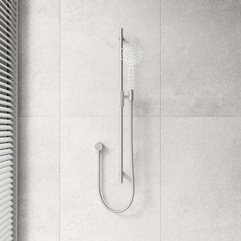 Aquaperla CADDENCE Round Shower Rail with Water Hose & Wall Connector Only Available In Colours