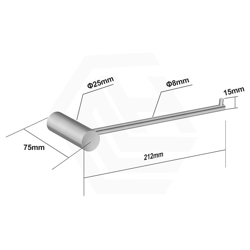 Aquaperla Round Hand Towel Holder Stainless Steel Wall Mounted Variant Colour Available