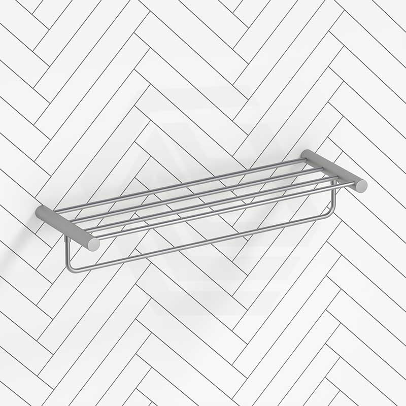 N#1(Nickel) Aquaperla 600Mm Brushed Nickel Towel Rack Stainless Steel Racks