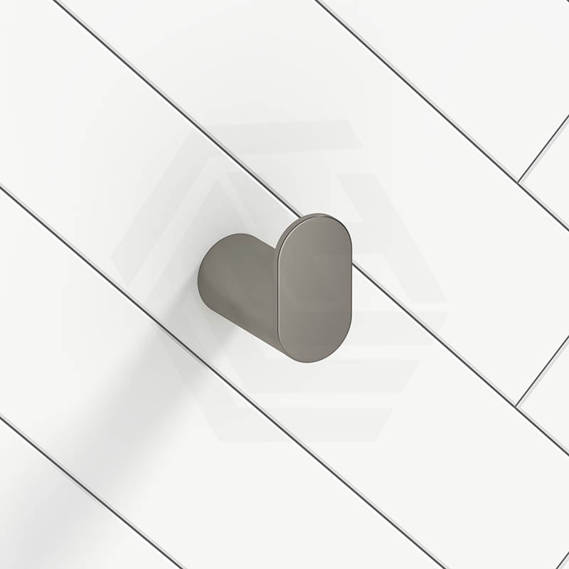 N#1(Nickel) Norico Esperia Brushed Nickel Robe Hook Wall Mounted Stainless Steel Hooks