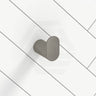 N#1(Nickel) Norico Esperia Brushed Nickel Robe Hook Wall Mounted Stainless Steel Hooks