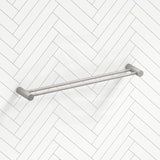 N#1(Nickel) Aquaperla Caddence 600/800Mm Round Brushed Nickel Double Towel Rail 600Mm Rails