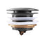 M#1(Gunmetal Grey) 40Mm Brushed Gunmetal Grey Mushroom Solid Brass Bathtub Pop Up Waste Drain No