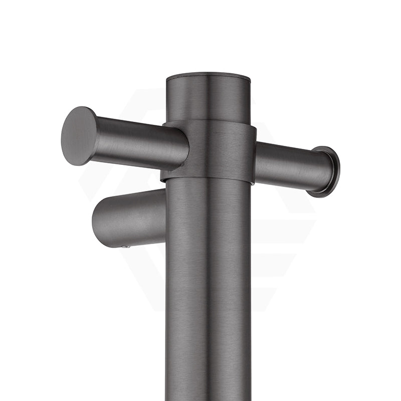 Aquaperla 950mm Round Vertical Electric Heated Towel Rack Stainless Steel Variant Colour Available (with Timer)
