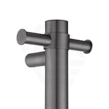 Aquaperla 950mm Round Vertical Electric Heated Towel Rack Stainless Steel Variant Colour Available (with Timer)