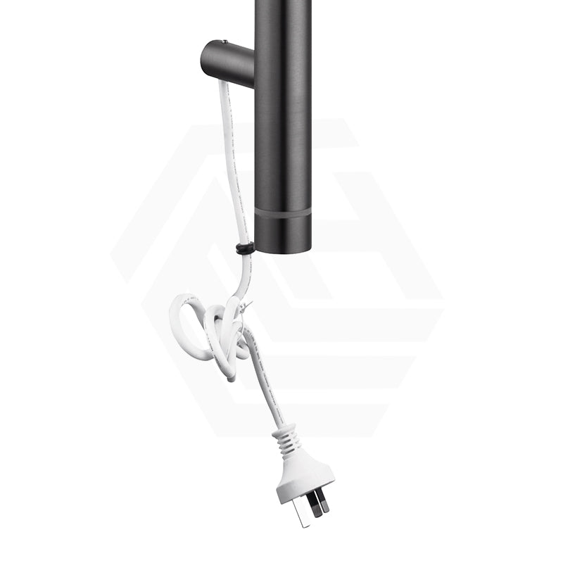 Aquaperla 950mm Round Vertical Electric Heated Towel Rack Stainless Steel Variant Colour Available (with Timer)