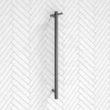 Aquaperla 950mm Round Vertical Electric Heated Towel Rack Stainless Steel Variant Colour Available (with Timer)