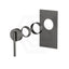 M#1(Gunmetal Grey) Aquaperla CADDENCE Brushed Gun Metal Grey Wall Mixer Dress Kit Only