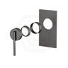 M#1(Gunmetal Grey) Aquaperla CADDENCE Brushed Gun Metal Grey Wall Mixer Dress Kit Only