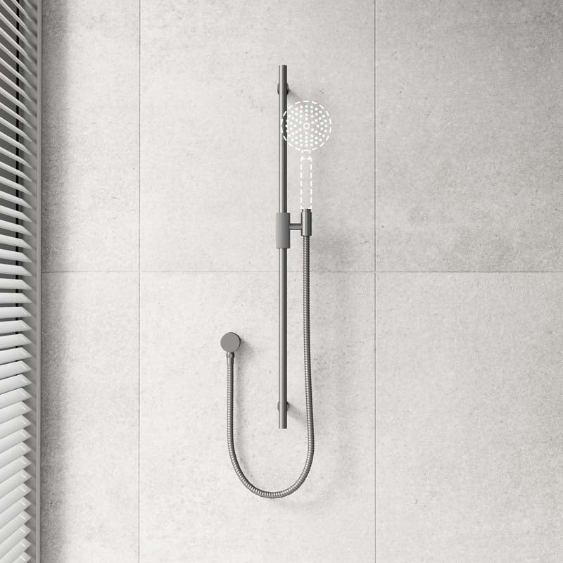 Aquaperla CADDENCE Round Shower Rail with Water Hose & Wall Connector Only Available In Colours