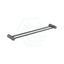 M#1(Gunmetal Grey) Aquaperla Caddence 600/800Mm Round Brushed Gun Metal Grey Double Towel Rail