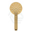 G#1(Gold) Aquaperla Round Brushed Brass Abs 3 Functions Handheld Shower Only Showers