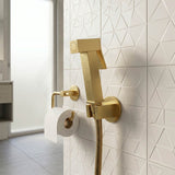 Aquaperla Brass Square Toilet Bidet Spray Kit with 1.2m Stainless Steel Hose - Variant Colour Available