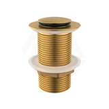 G#1(Gold) 32/40mm Brushed Gold Solid Brass Basin Pop Up Waste NO Overflow