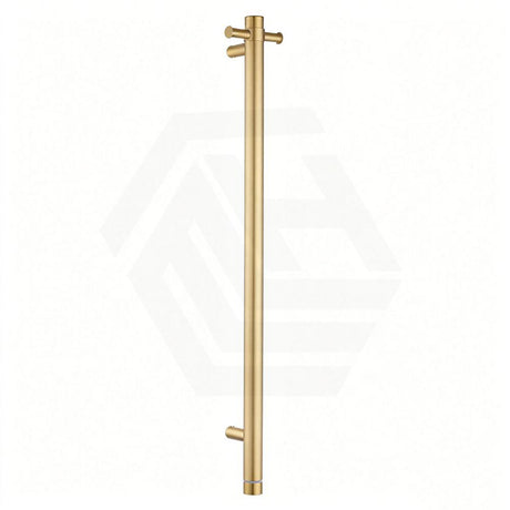 Aquaperla 950mm Round Vertical Electric Heated Towel Rack Stainless Steel Variant Colour Available (with Timer)