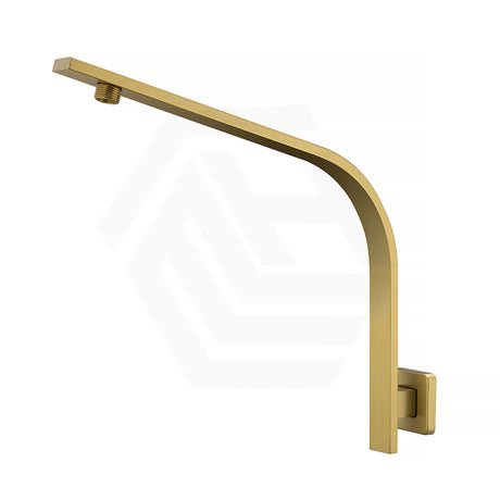 G#1(Gold) Aquaperla Square Gooseneck Shower Arm Wall Mounted