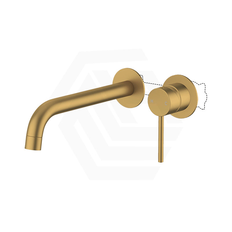 Aquaperla Round Bath/Basin Wall Mixer With Spout Set Available in Various Colors