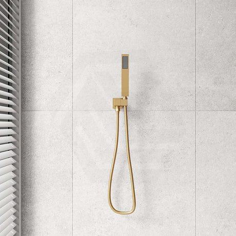 Aquaperla Square Single Function Handheld Shower with Wall Bracket Set Variant Colour Available