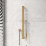 Aquaperla Square Single Shower Rail with PVC Water Hose & Wall Connector Only Variant Colour Available