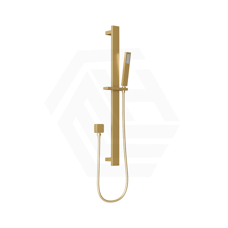 Aquaperla Square Sliding Shower Rail with Single Function Handheld Shower Set Variant Colour Available
