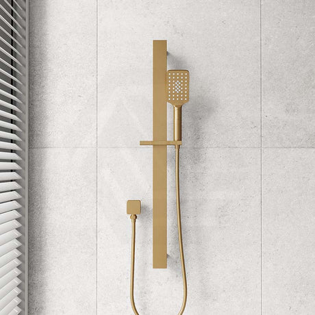 Aquaperla Square Sliding Shower Rail with 3 Functions Handheld Shower Set Variant Colour Available
