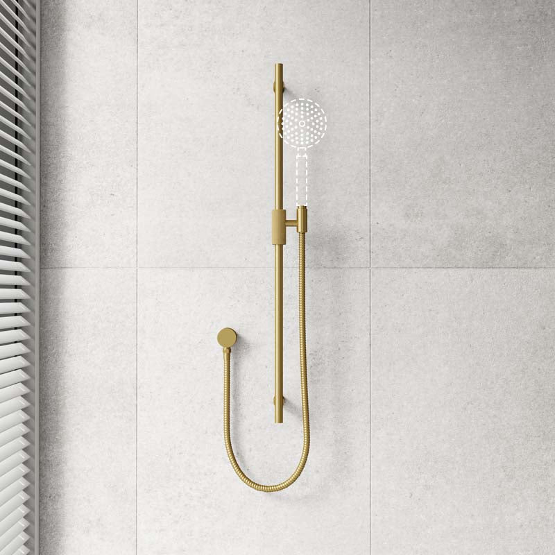 Aquaperla CADDENCE Round Shower Rail with Water Hose & Wall Connector Only Available In Colours