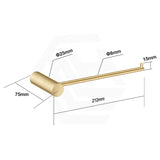 Aquaperla Round Hand Towel Holder Stainless Steel Wall Mounted Variant Colour Available