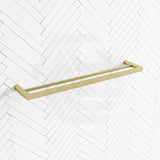 Aquaperla RUSHY 600/800mm Stainless Steel Double Towel Rail Variant Colour Available