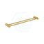 G#1(Gold) Aquaperla Caddence 600/800Mm Round Brushed Brass Double Towel Rail 600Mm Gold Rails