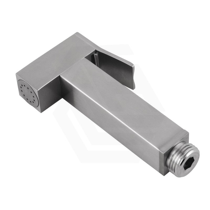 Aquaperla Brass Square Toilet Bidet Spray Kit with 1.2m Stainless Steel Hose Variant Colour Available