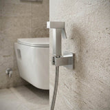 Aquaperla Brass Square Toilet Bidet Spray Kit with 1.2m Stainless Steel Hose - Variant Colour Available