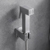 Aquaperla Brass Square Toilet Bidet Spray Kit with 1.2m Stainless Steel Hose - Variant Colour Available