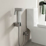 Aquaperla Brass Square Toilet Bidet Spray Kit with 1.2m Stainless Steel Hose - Variant Colour Available