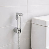 Aquaperla Brass Bidet Spray Kit, Handheld Sprayer with 1.2m Hose - Matt Black/Chrome