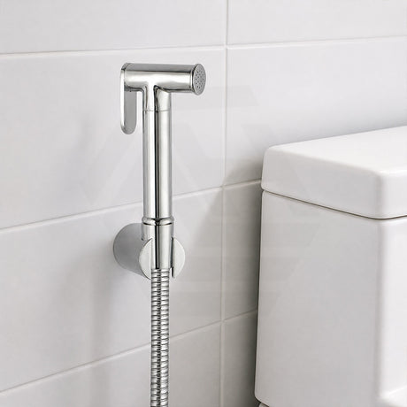 Aquaperla Brass Bidet Spray Kit, Handheld Sprayer with 1.2m Hose - Matt Black/Chrome