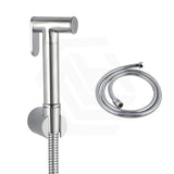 Aquaperla Round Brass Toilet Bidet Spray Kit with 1.2m Stainless Steel Water Hose Variant Colour Available
