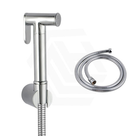 Aquaperla Round Brass Toilet Bidet Spray Kit with 1.2m Stainless Steel Water Hose Variant Colour Available